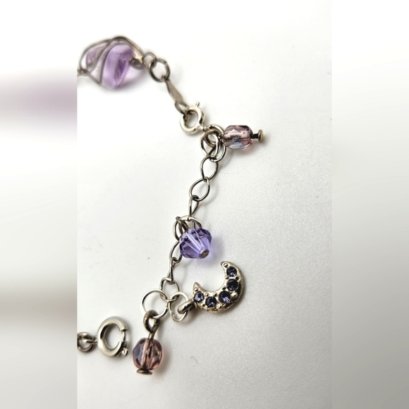 ๐ข3/$19๐ข Amethyst 14KGODG Wire Wrapped Bracelet Small Size 6.75 Inches - Picture 6 of 8